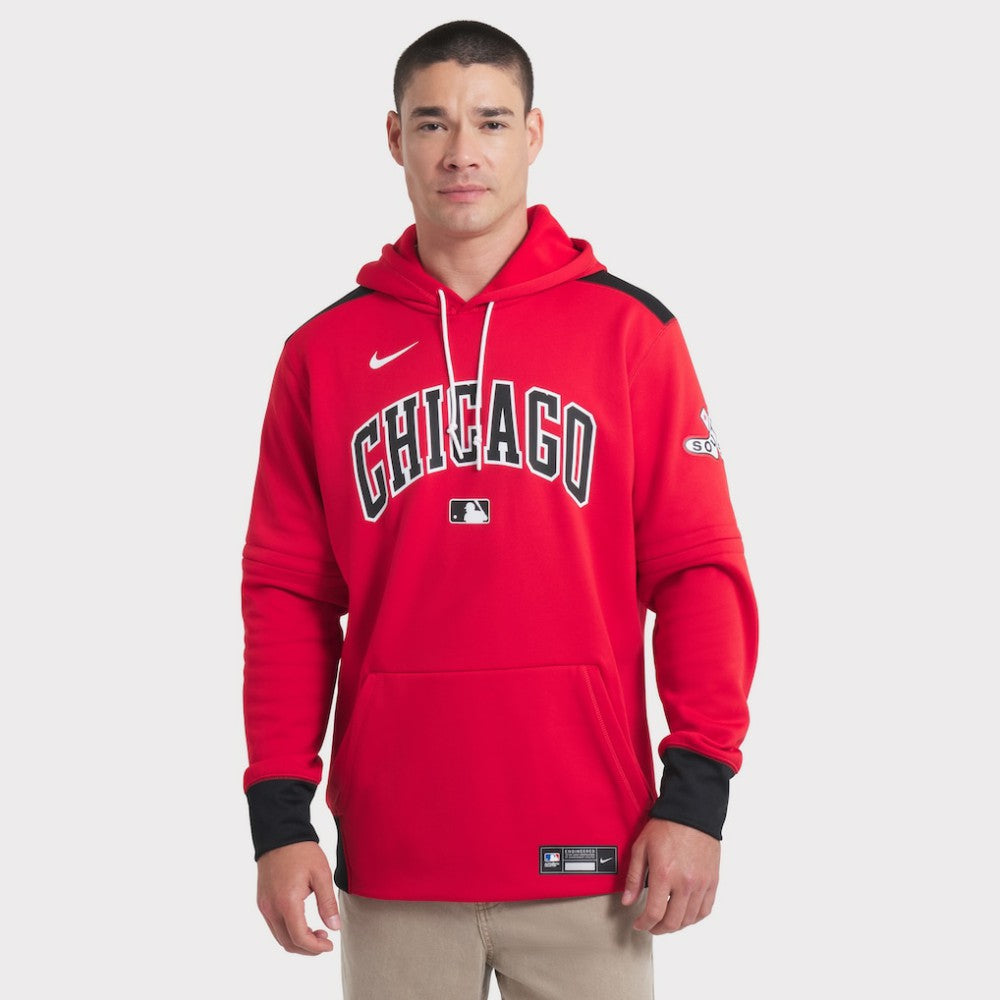Chicago White Sox Nike 2025 City Connect Authentic Collection Performance Pullover Hoodie - Red/Black - Nike Lifestyle