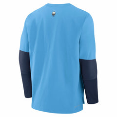 Milwaukee Brewers Nike 2025 City Connect Authentic Collection Player Dri-FIT Lightweight Pullover - Light Blue - Nike Sale
