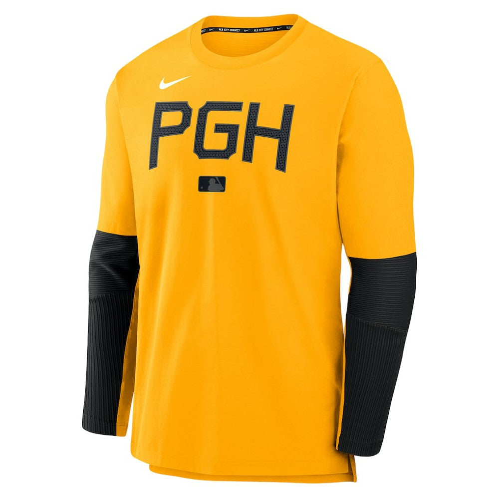 Pittsburgh Pirates Nike 2025 City Connect Authentic Collection Player Dri-FIT Lightweight Pullover - Gold - Nike Lifestyle
