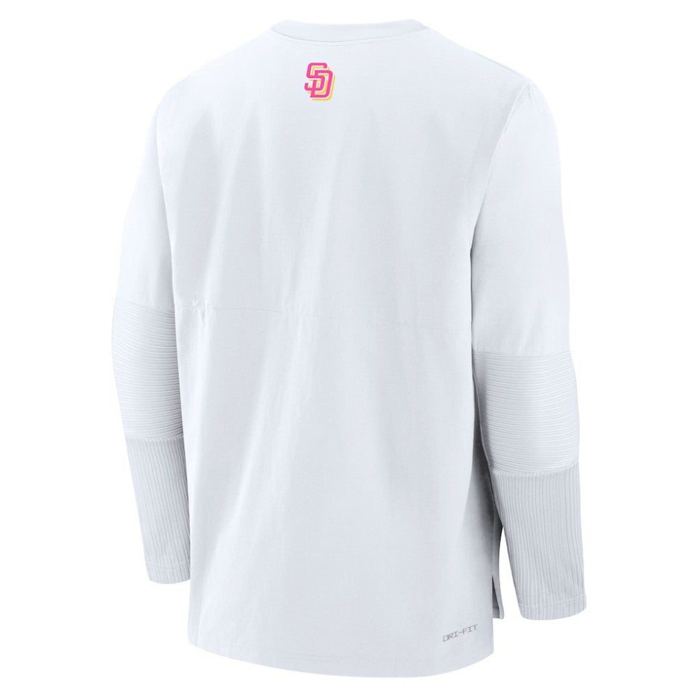 San Diego Padres Nike 2025 City Connect Authentic Collection Player Dri-FIT Lightweight Pullover - White - Nike Sale