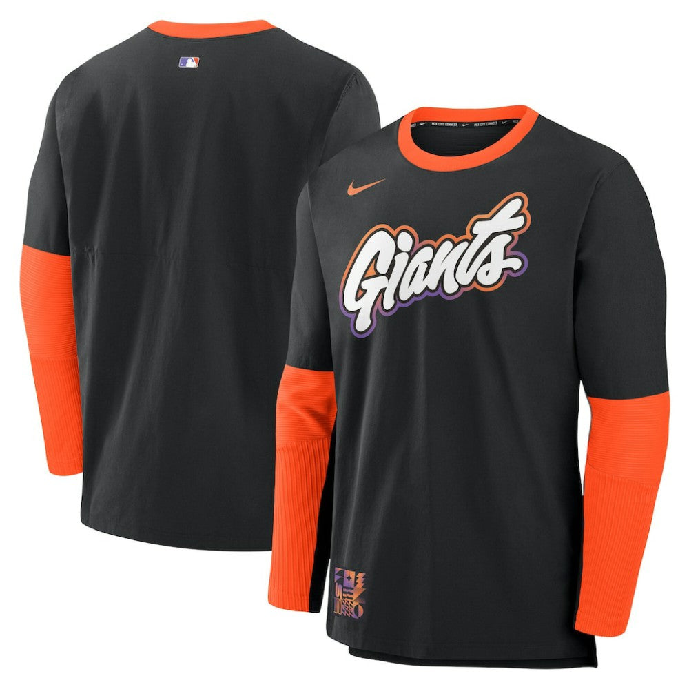 San Francisco Giants Nike 2025 City Connect Authentic Collection Player Dri-FIT Lightweight Pullover - Black - Nike on Sale