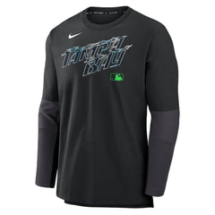 Tampa Bay Rays Nike 2025 City Connect Authentic Collection Player Dri-FIT Lightweight Pullover - Black - Nike on Sale