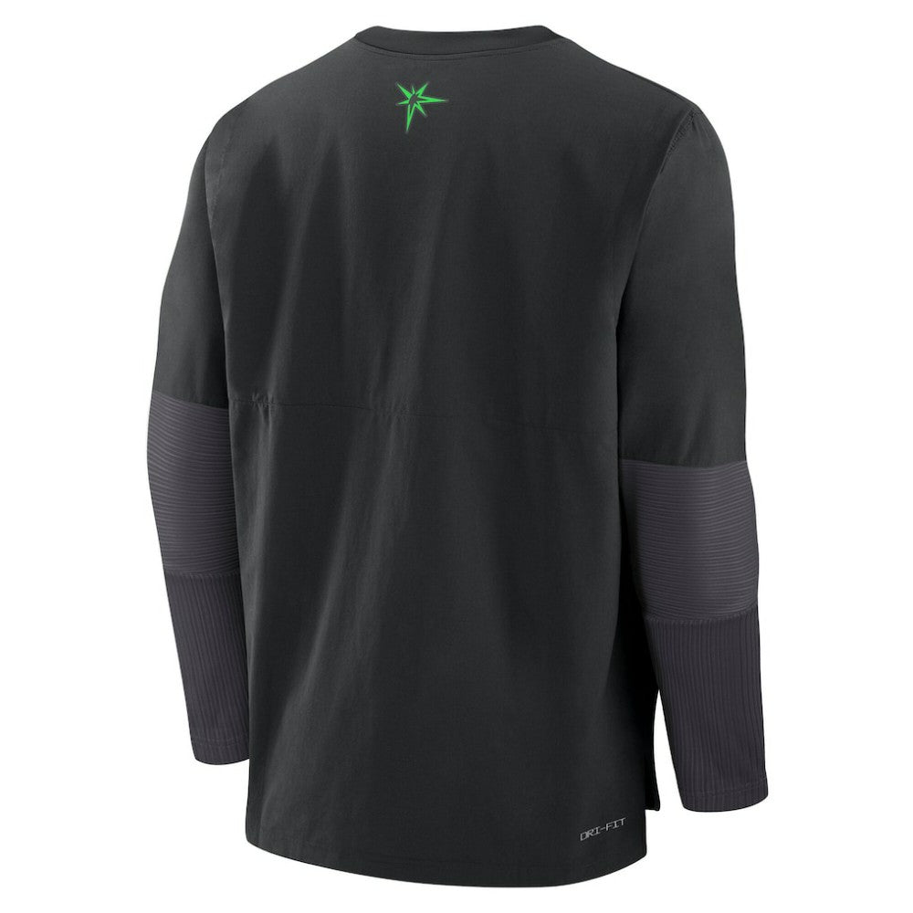 Tampa Bay Rays Nike 2025 City Connect Authentic Collection Player Dri-FIT Lightweight Pullover - Black - Nike on Sale