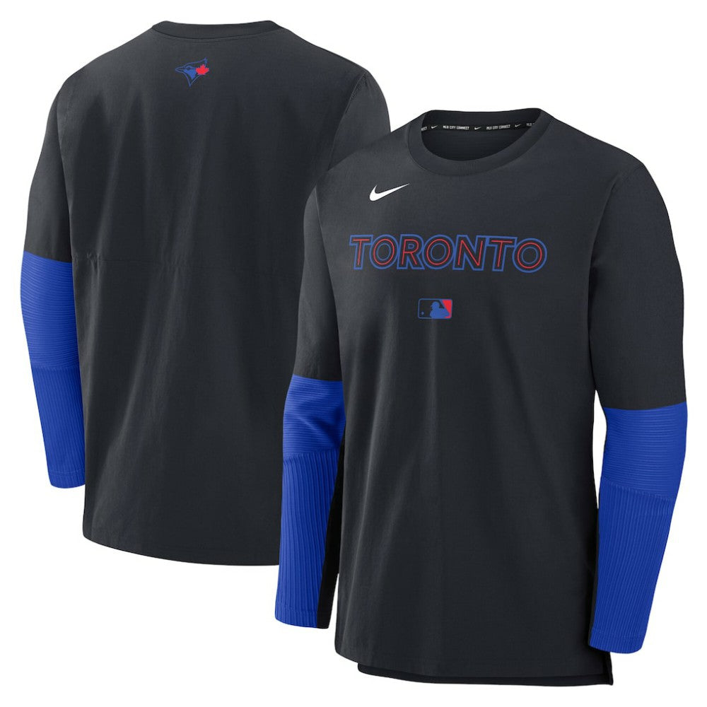 Toronto Blue Jays Nike 2025 City Connect Authentic Collection Player Dri-FIT Lightweight Pullover - Black - Nike Online