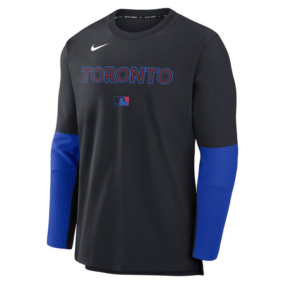Toronto Blue Jays Nike 2025 City Connect Authentic Collection Player Dri-FIT Lightweight Pullover - Black - Nike Online
