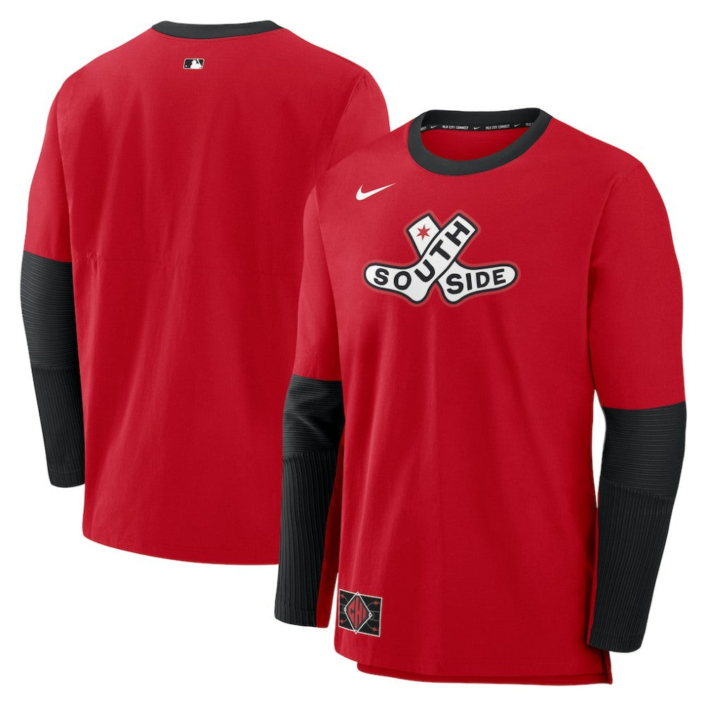 Chicago White Sox Nike 2025 City Connect Authentic Collection Player Dri-FIT Lightweight Pullover - Red - Nike Sale