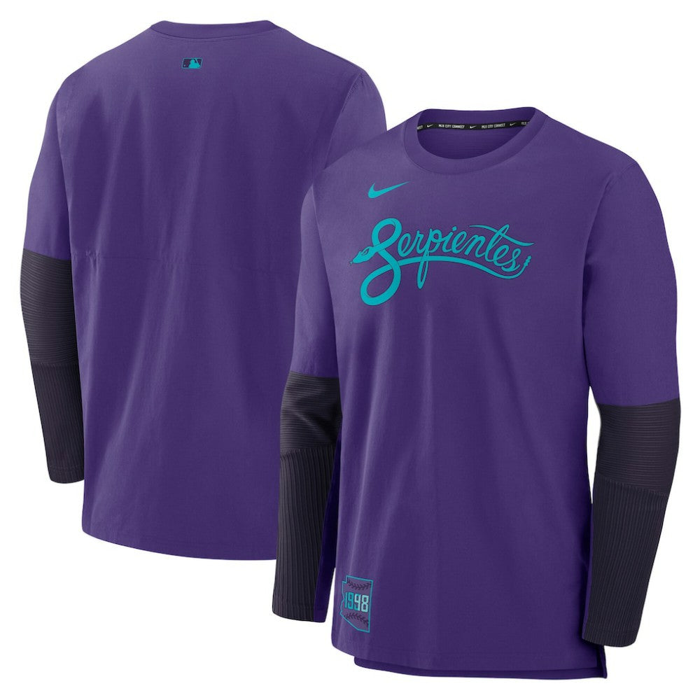Arizona Diamondbacks Nike 2025 City Connect Authentic Collection Player Dri-FIT Lightweight Pullover - Purple - Nike on Sale