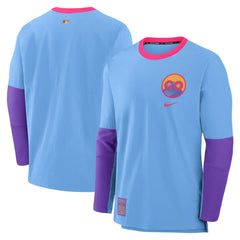 Colorado Rockies Nike 2025 City Connect Authentic Collection Player Dri-FIT Lightweight Pullover - Light Blue - Nike Discount