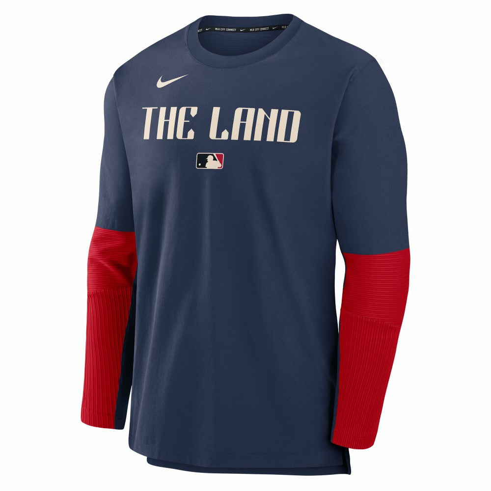 Cleveland Guardians Nike 2025 City Connect Authentic Collection Player Dri-FIT Lightweight Pullover - Navy - Nike Online