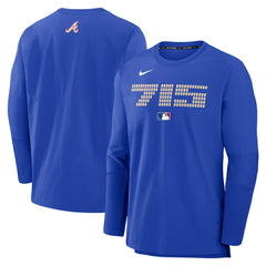 Atlanta Braves Nike 2025 City Connect Authentic Collection Player Dri-FIT Lightweight Pullover - Royal - Nike Online