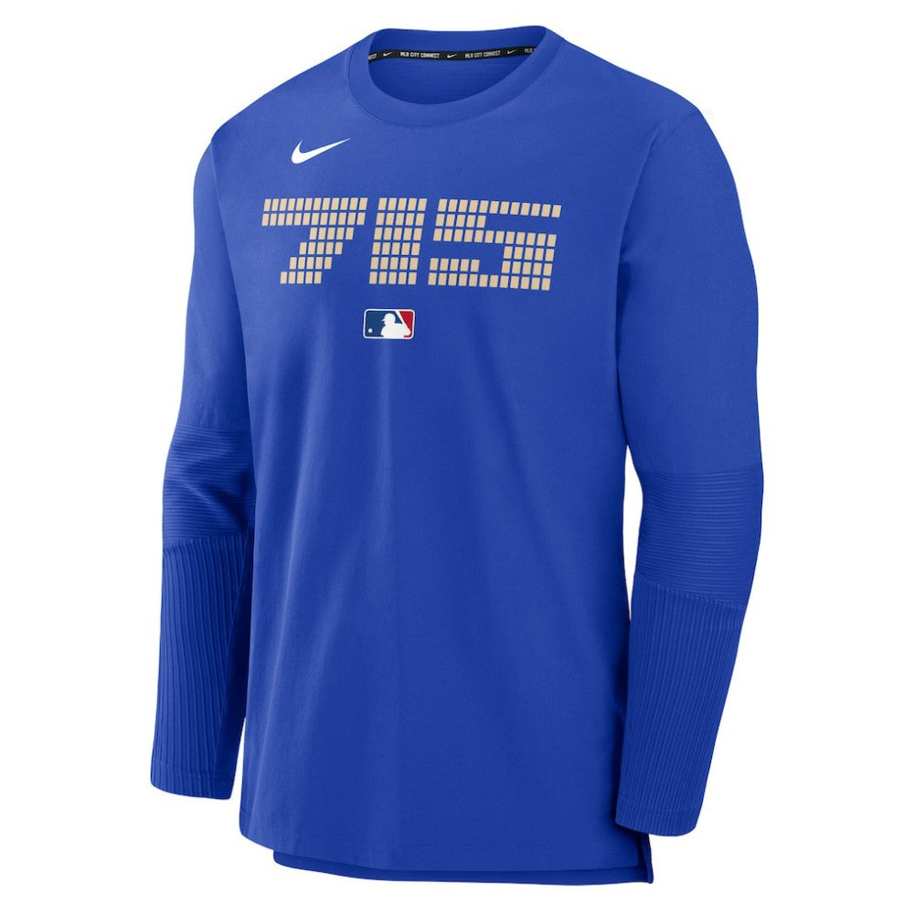 Atlanta Braves Nike 2025 City Connect Authentic Collection Player Dri-FIT Lightweight Pullover - Royal - Nike Online