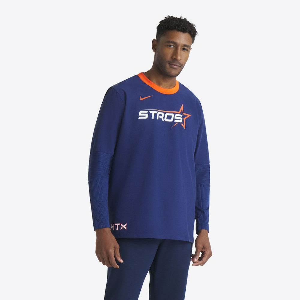 Houston Astros Nike 2025 City Connect Authentic Collection Lightweight Player Performance Long Sleeve Top - Navy - Nike Sale