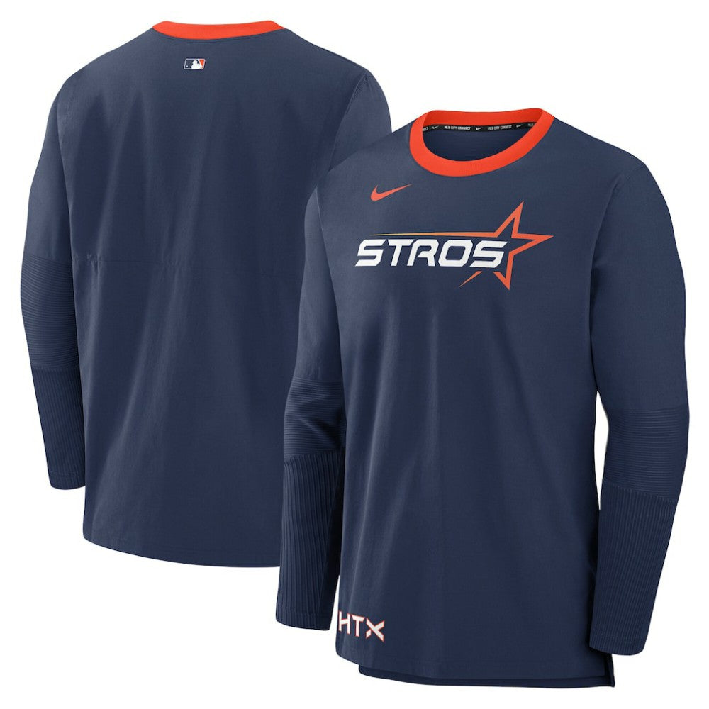 Houston Astros Nike 2025 City Connect Authentic Collection Lightweight Player Performance Long Sleeve Top - Navy - Nike Sale