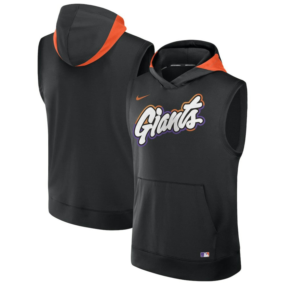 San Francisco Giants Nike 2025 City Connect Authentic Collection Dri-FIT Sleeveless Hoodie - Black - Nike Online