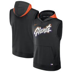 San Francisco Giants Nike 2025 City Connect Authentic Collection Dri-FIT Sleeveless Hoodie - Black - Nike Online