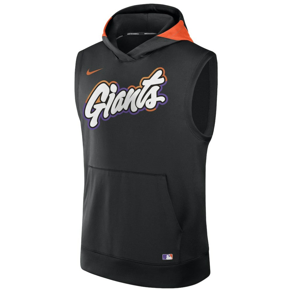 San Francisco Giants Nike 2025 City Connect Authentic Collection Dri-FIT Sleeveless Hoodie - Black - Nike Online