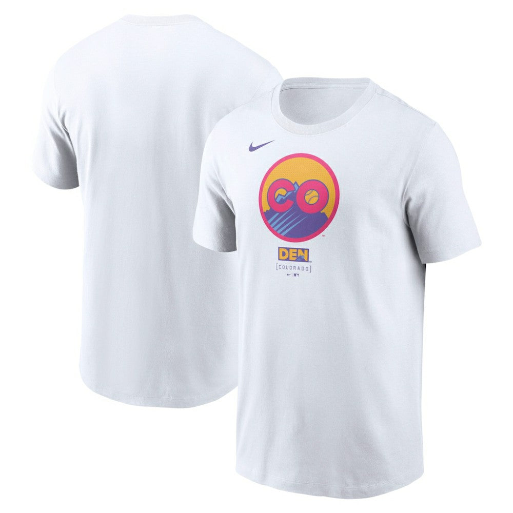Colorado Rockies Nike 2025 City Connect Logo T-Shirt - White - Nike Online