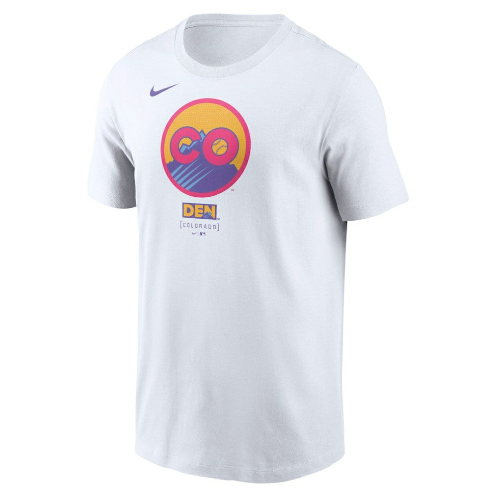Colorado Rockies Nike 2025 City Connect Logo T-Shirt - White - Nike Online