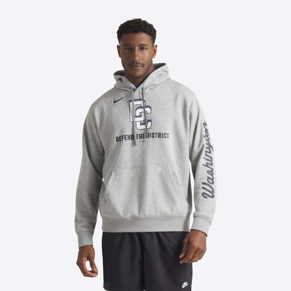 Washington Nationals Nike 2025 City Connect French Terry Club Pullover Hoodie - Heather Gray - Nike Online