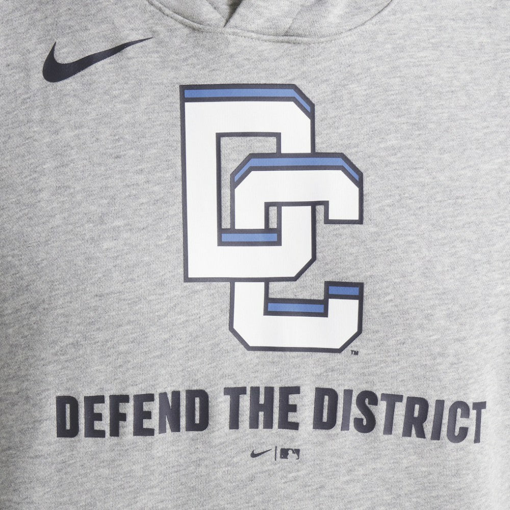 Washington Nationals Nike 2025 City Connect French Terry Club Pullover Hoodie - Heather Gray - Nike Online