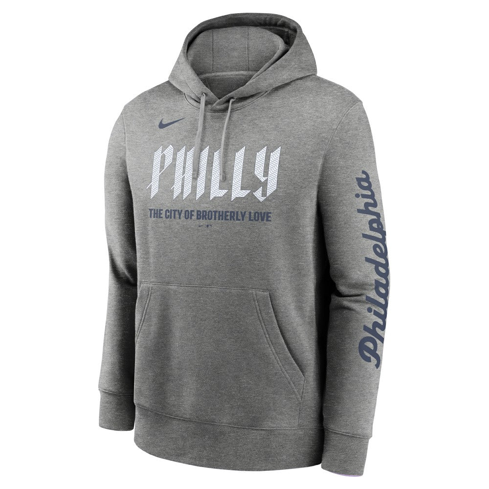 Philadelphia Phillies Nike City Connect Club Pullover Hoodie - Heather Charcoal - Nike on Sale