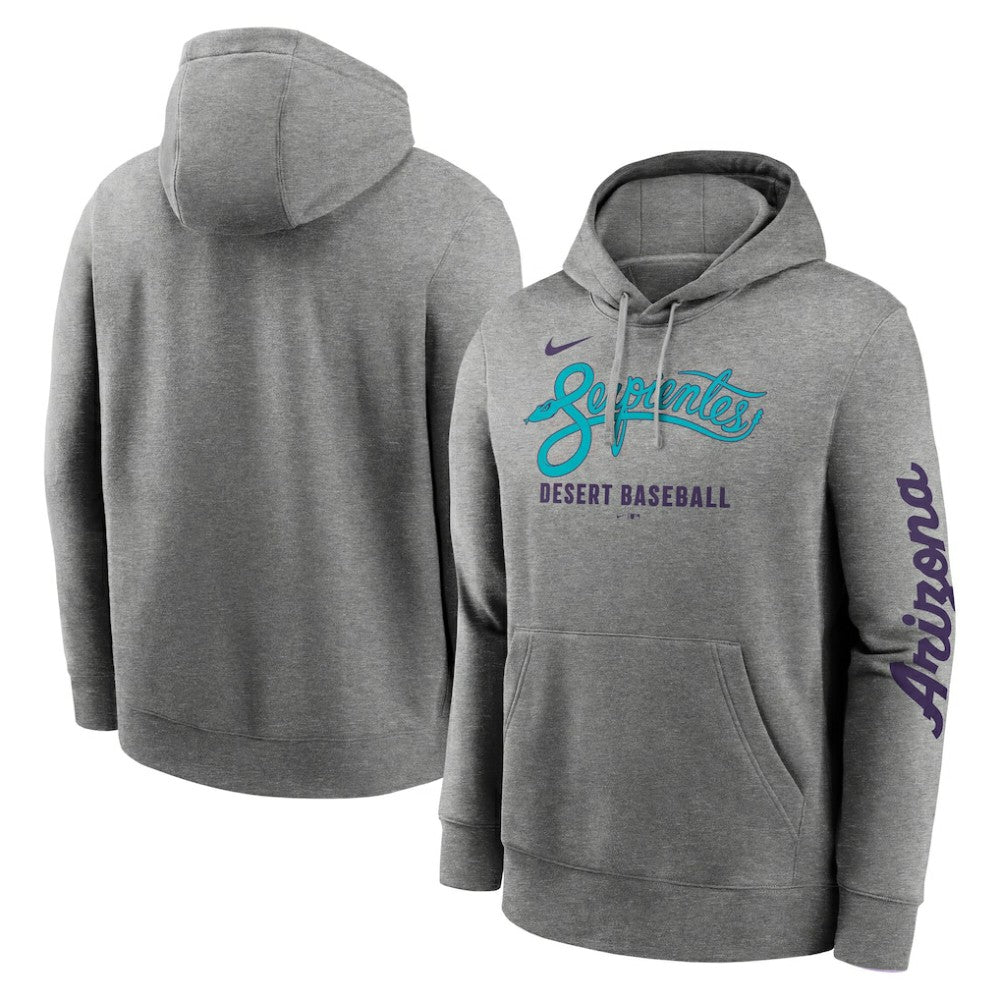 Arizona Diamondbacks Nike City Connect Club Hoodie - Heather Charcoal - Nike Online
