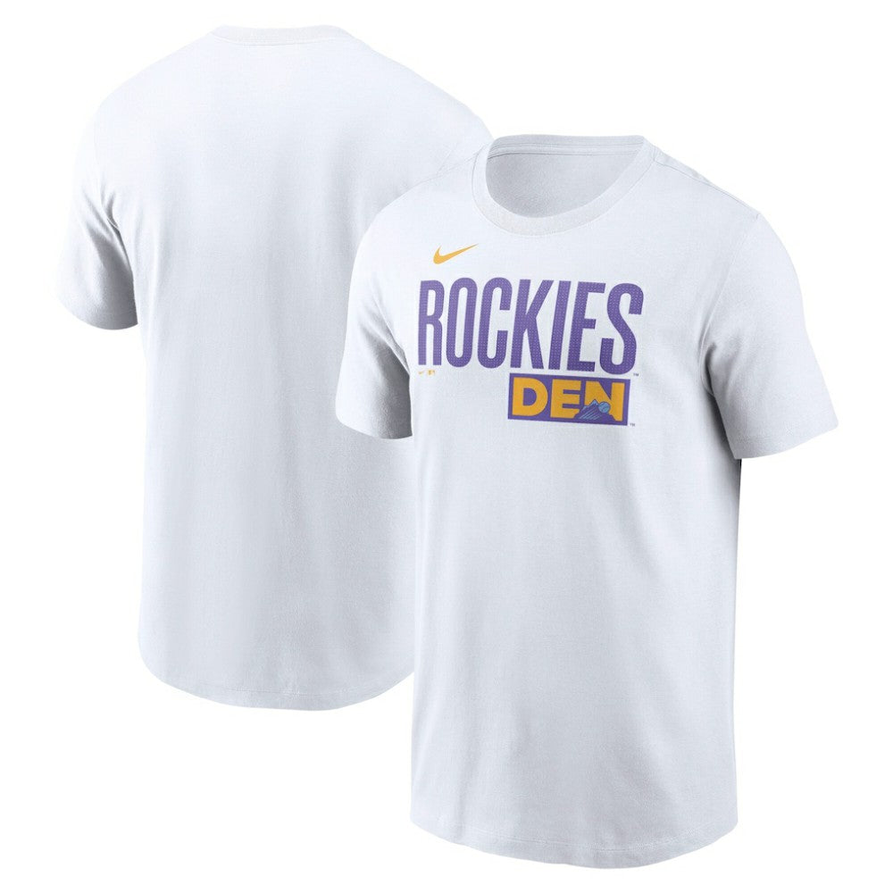 Colorado Rockies Nike City Connect Wordmark T-Shirt - White - Nike Online