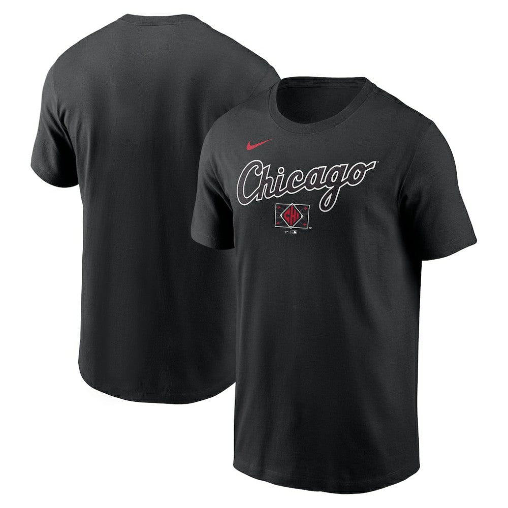Chicago White Sox Nike City Connect Wordmark T-Shirt - Black - Nike Sale