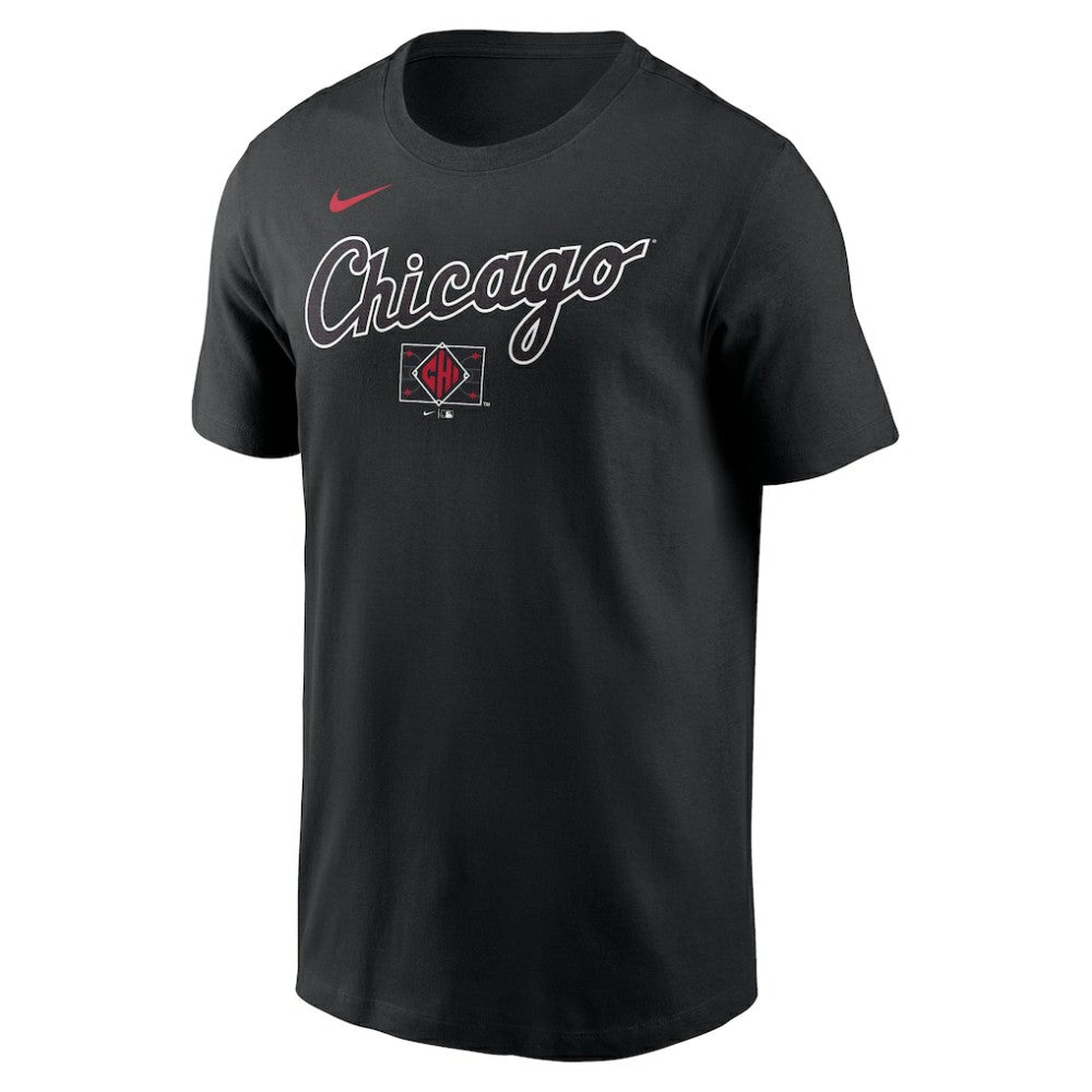 Chicago White Sox Nike City Connect Wordmark T-Shirt - Black - Nike Sale