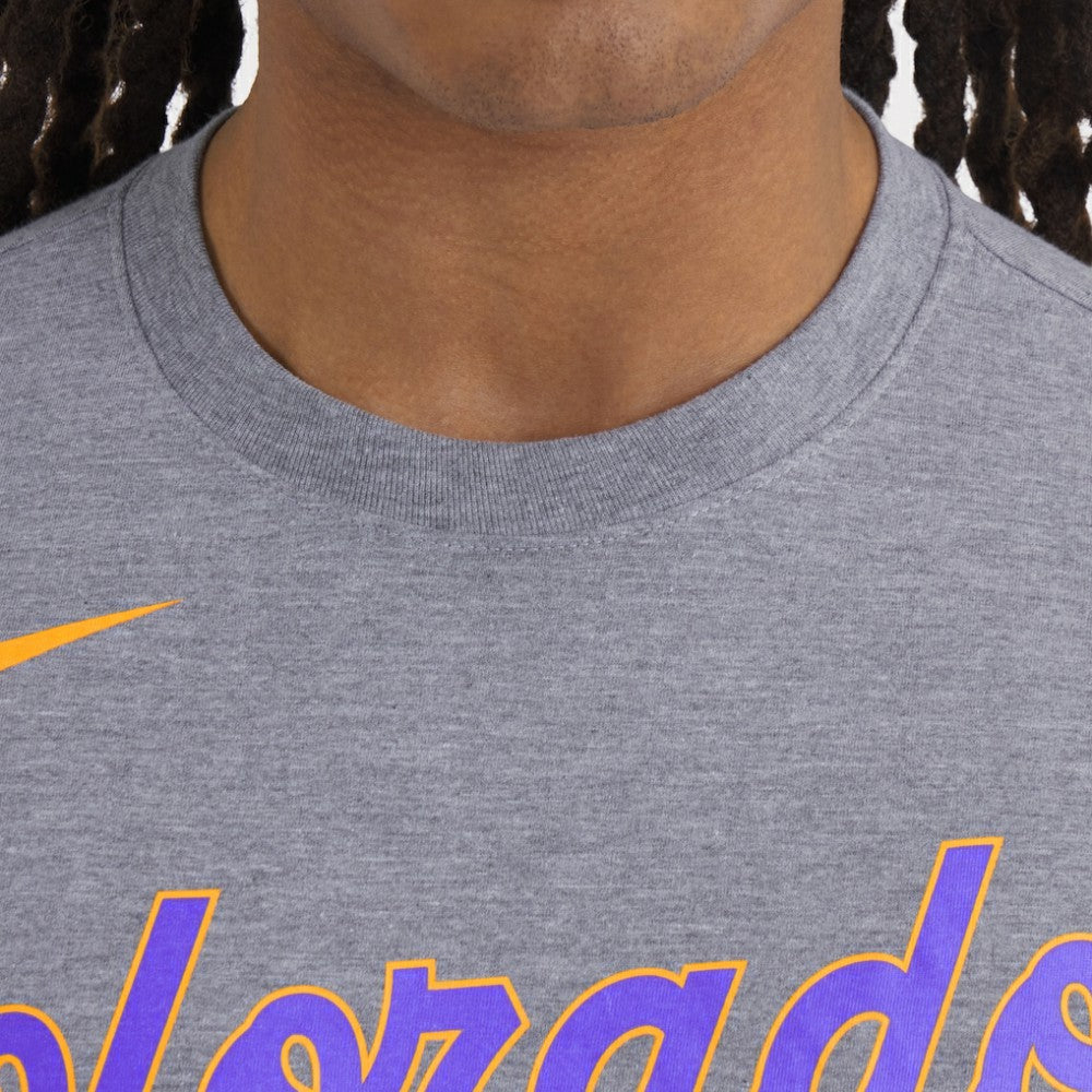 Colorado Rockies Nike City Connect Script Tri-Blend T-Shirt - Heather Charcoal - Nike on Sale