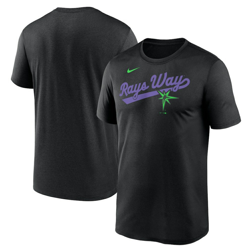 Tampa Bay Rays Nike City Connect Team Phrase Script Legend Performance T-Shirt - Black - Nike Discount