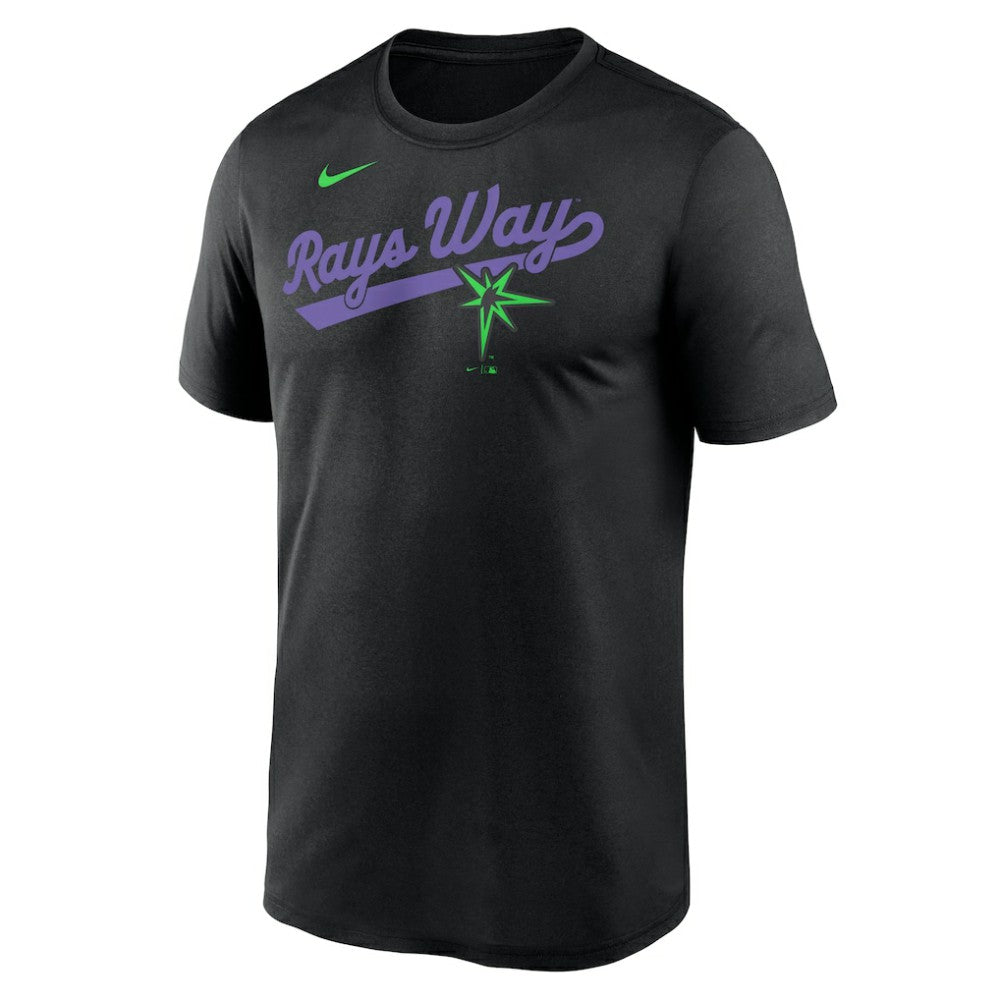 Tampa Bay Rays Nike City Connect Team Phrase Script Legend Performance T-Shirt - Black - Nike Discount