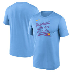Colorado Rockies Nike 2025 City Connect Team Phrase Legend Performance T-Shirt - Light Blue - Nike Discount
