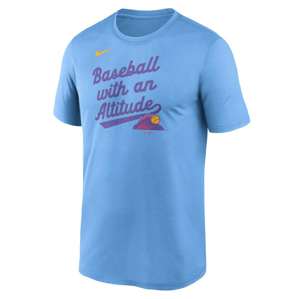 Colorado Rockies Nike 2025 City Connect Team Phrase Legend Performance T-Shirt - Light Blue - Nike Discount