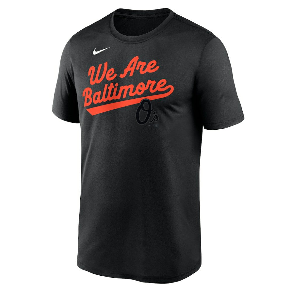 Baltimore Orioles Nike City Connect Team Phrase Script Legend Performance T-Shirt - Black - Nike Lifestyle