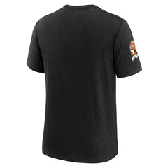 Baltimore Orioles Nike Cooperstown Collection Eras Tri-Blend T-Shirt - Heather Black - Nike Online