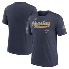 Houston Astros Nike Cooperstown Collection Eras Tri-Blend T-Shirt - Heather Navy - Nike Online