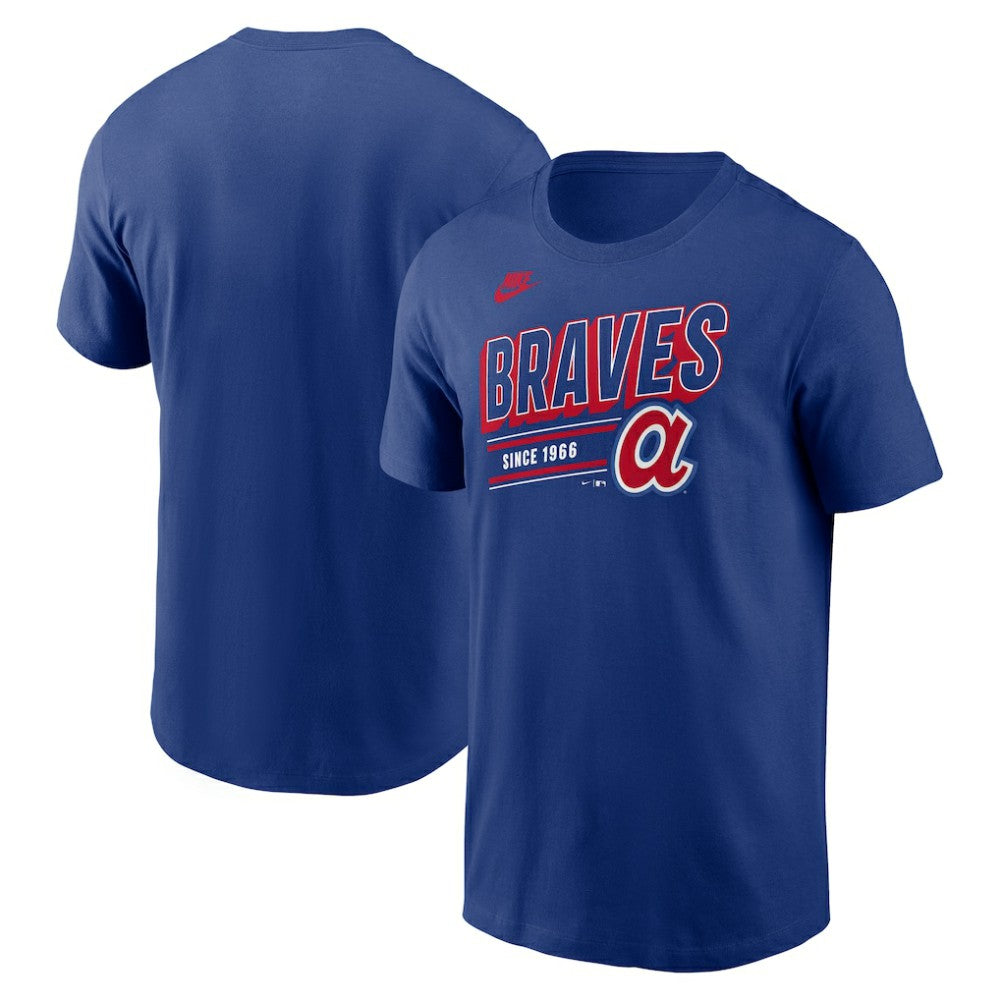 Atlanta Braves Nike Cooperstown Collection Retro T-Shirt - Royal - Nike Discount