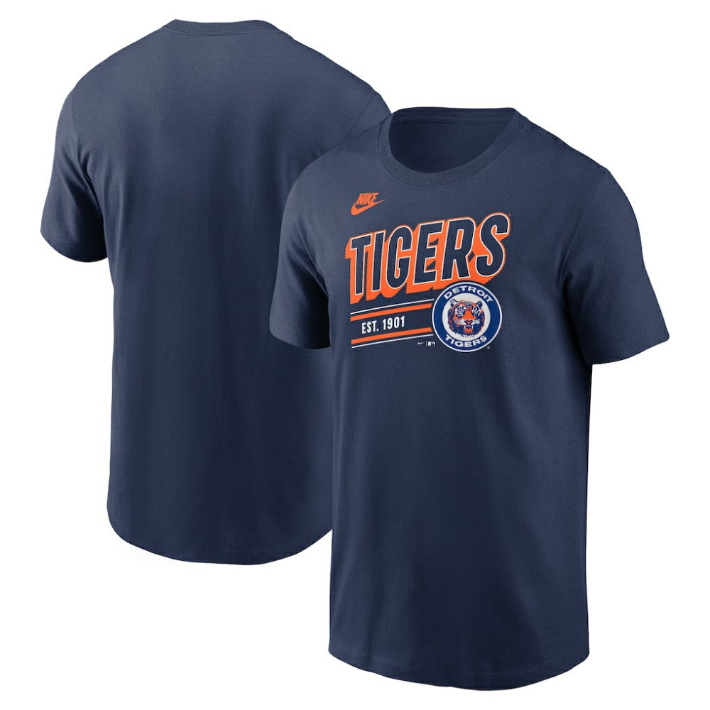 Detroit Tigers Nike Cooperstown Collection Retro T-Shirt - Navy - Nike Online