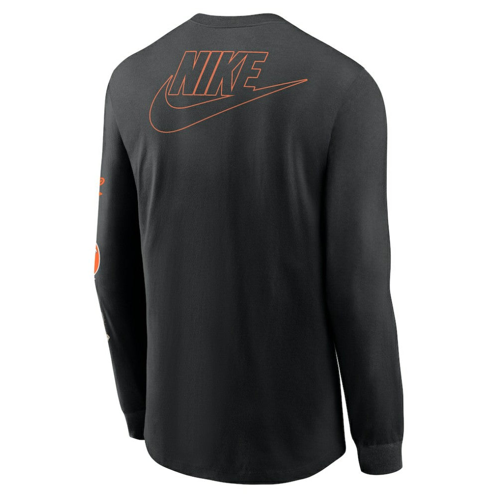 Baltimore Orioles Nike Cooperstown Collection Knockout Long Sleeve T-Shirt - Black - Nike Sale