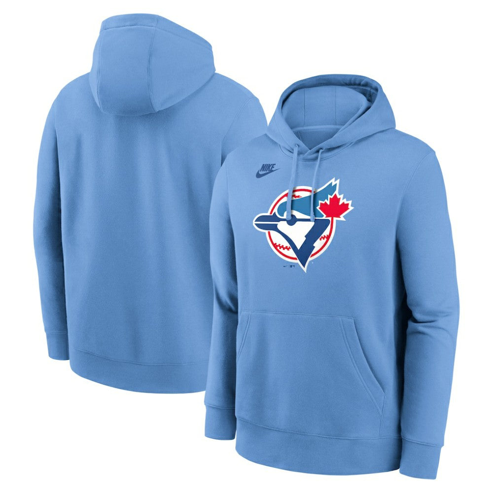 Toronto Blue Jays Nike Cooperstown Collection Logo Club Hoodie - Powder Blue - Nike Sale
