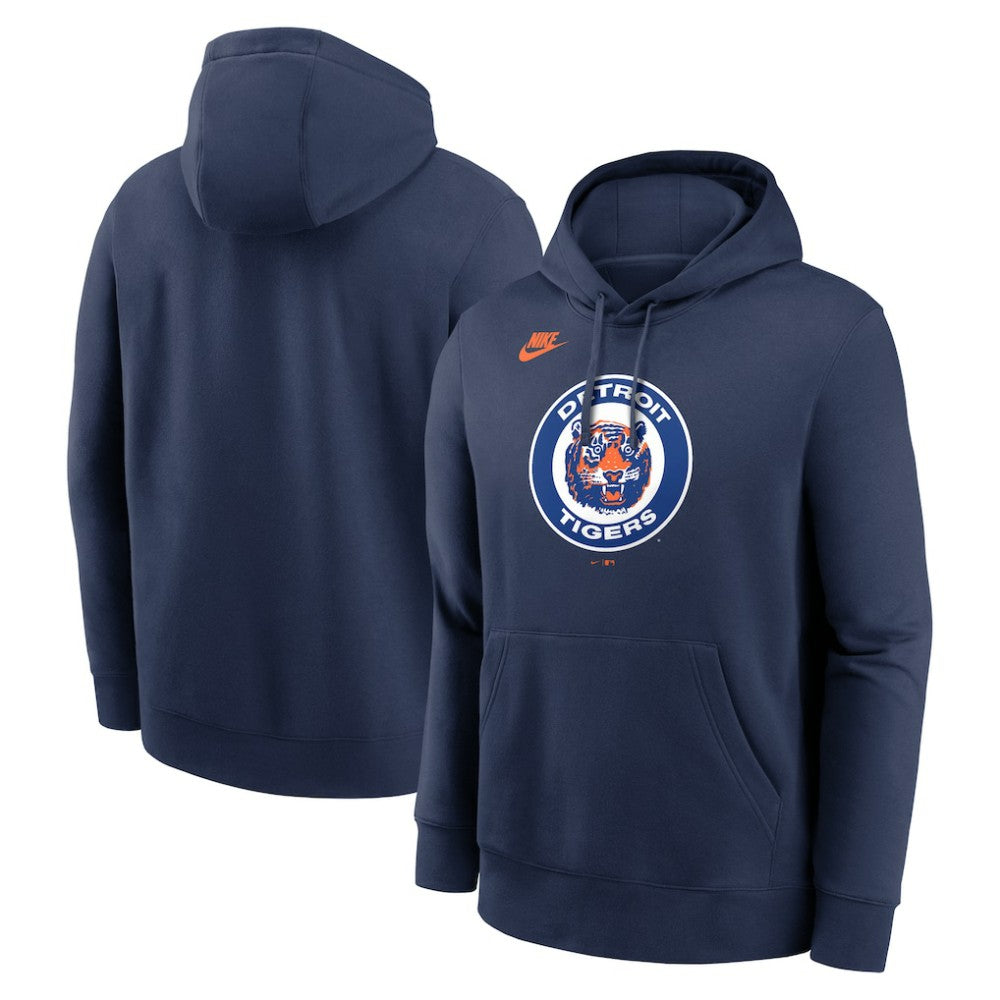 Detroit Tigers Nike Cooperstown Collection Logo Club Hoodie - Navy - Nike on Sale