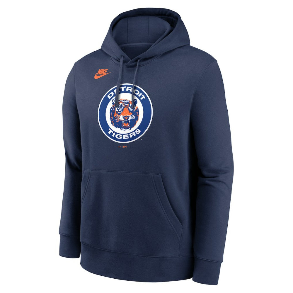Detroit Tigers Nike Cooperstown Collection Logo Club Hoodie - Navy - Nike on Sale