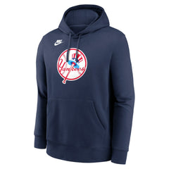 New York Yankees Nike Cooperstown Collection Logo Club Hoodie - Navy - Nike Online