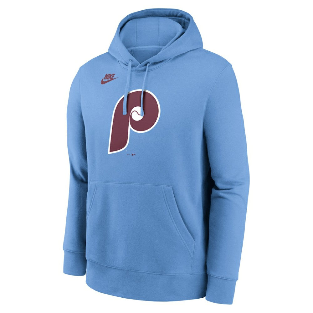 Philadelphia Phillies Nike Cooperstown Collection Logo Club Hoodie - Light Blue - Nike Lifestyle