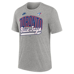 Toronto Blue Jays Nike Cooperstown Collection Retro Tri-Blend T-Shirt - Heather Gray - Nike Discount