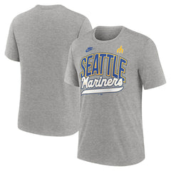 Seattle Mariners Nike Cooperstown Collection Retro Tri-Blend T-Shirt - Heather Gray - Nike Online