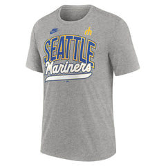 Seattle Mariners Nike Cooperstown Collection Retro Tri-Blend T-Shirt - Heather Gray - Nike Online