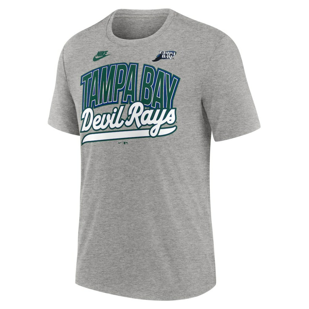 Tampa Bay Rays Nike Cooperstown Collection Retro Tri-Blend T-Shirt - Heather Gray - Nike Discount