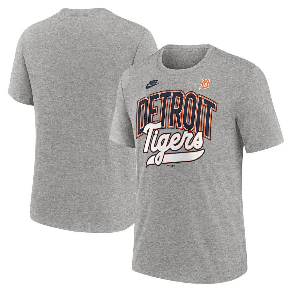 Detroit Tigers Nike Cooperstown Collection Retro Tri-Blend T-Shirt - Heather Gray - Nike Sale